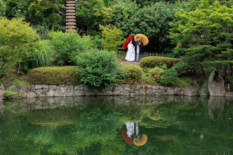【8・9月撮影限定】《目白庭園》和装ロケ すべての白無垢・色打掛から選べる ◉通常205,370円⇨172,370円