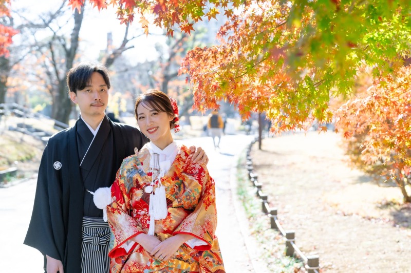 【9・10・11月撮影限定】《和装ロケ・旧安田庭園》全ての白無垢・色打掛から選べる◉180,400円⇨136,400円※申請料込