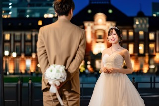 【8・9月撮影限定】《６大特典付》ブランドドレス選べる♪東京駅・丸の内周辺 ２か所 ◉通常338,800円⇨218,900円