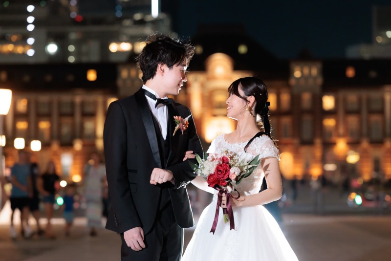 【9・10・11月撮影限定】たくさん撮影したい方へ★ 新郎新婦衣装2着が追加料金なしで選び放題♪東京タワー&東京駅+選べる1か所