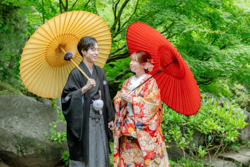 《清澄庭園》和装ロケ すべての白無垢・色打掛から選び放題 ◉194,370円 申請料込み