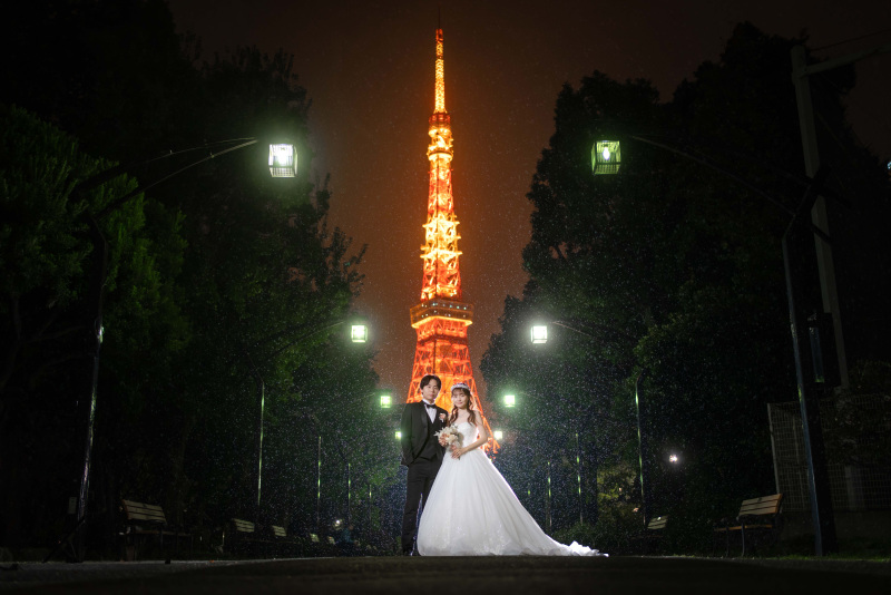 【KIYOKO HATAなどブランドドレス】選べる東京夜景ロケ1ヶ所＆たっぷり100カット！Nightスタンダードプラン