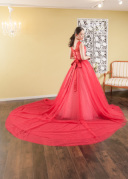 【イメージチェンジカラードレス】レッド４−３