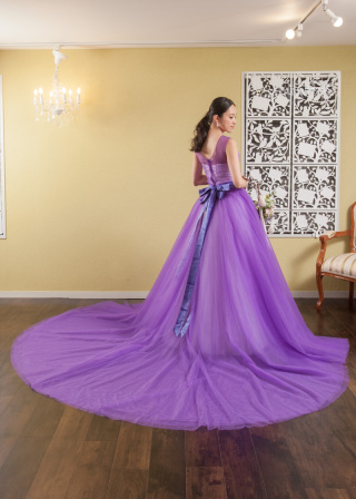 【イメージチェンジカラードレス】ディープパープル４−５