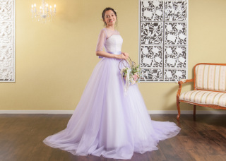 【イメージチェンジカラードレス】パステルパープル２−１３