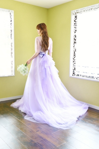 【イメージチェンジカラードレス】パステルパープル５−２