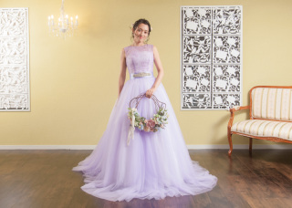 【イメージチェンジカラードレス】パステルパープル２−１５