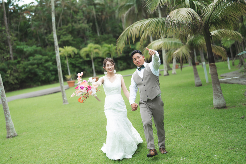 東南植物楽園ではたくさんのヤシの木が楽しめます◎