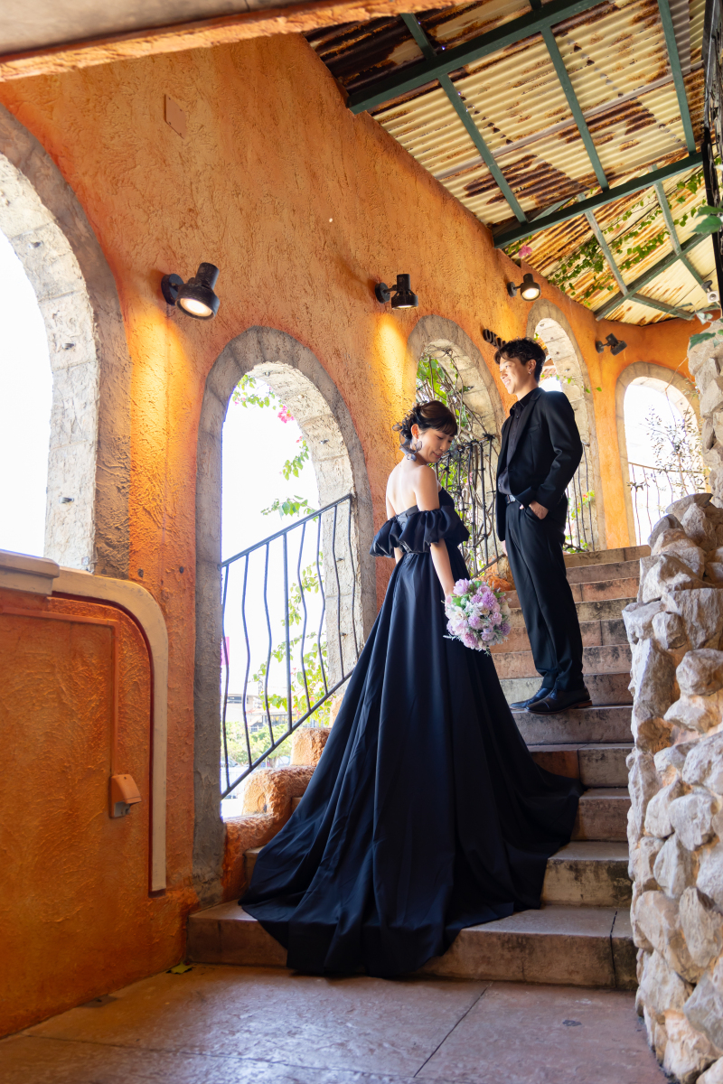 アメリカンビレッジへ移動してカラードレスに