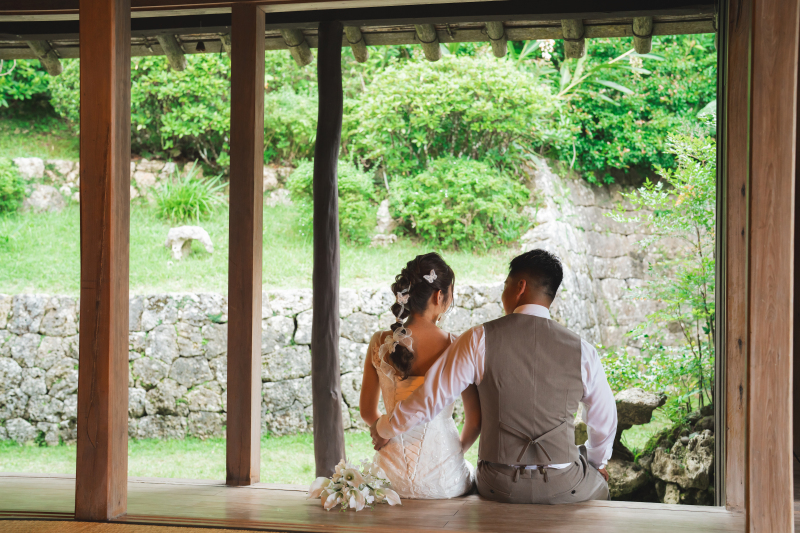 沖縄の文化に触れ、落ち着いた雰囲気の中で。