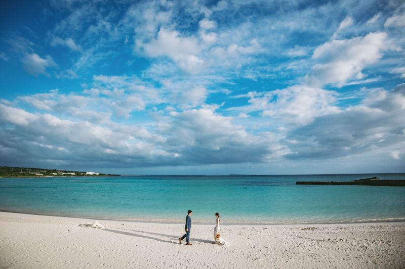 広角技の見せ所！広々エメラルドグリーンの海♪