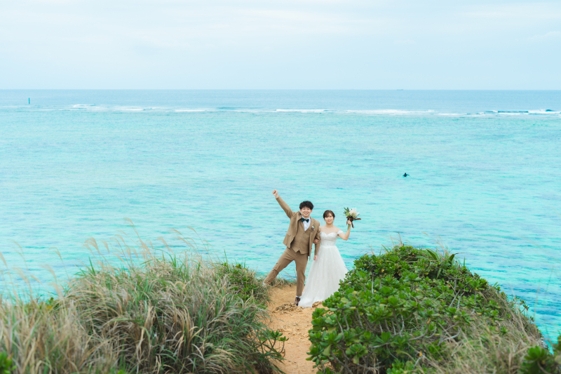 ザネー浜のフォトスポットといえばこの場所♪