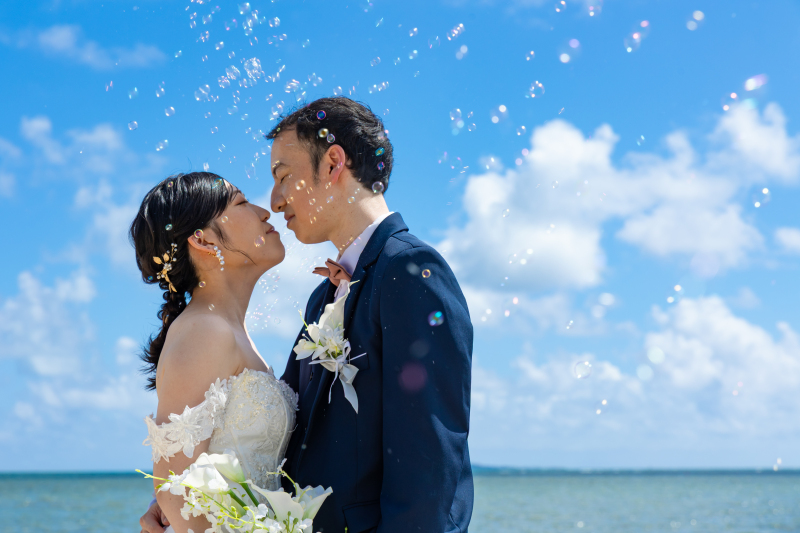 海風に包まれて、いよいよ素敵な撮影がスタート!