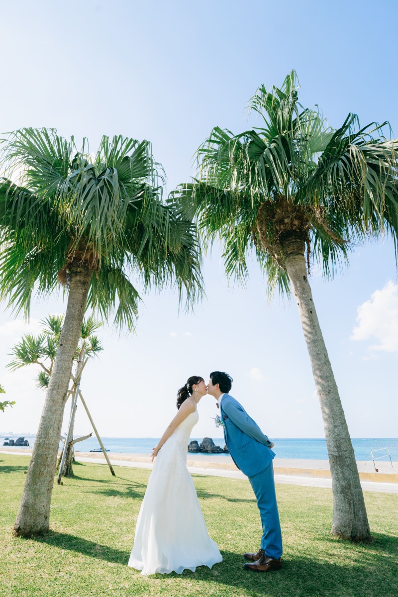 お次はヤシの木の下で幸せな瞬間♬