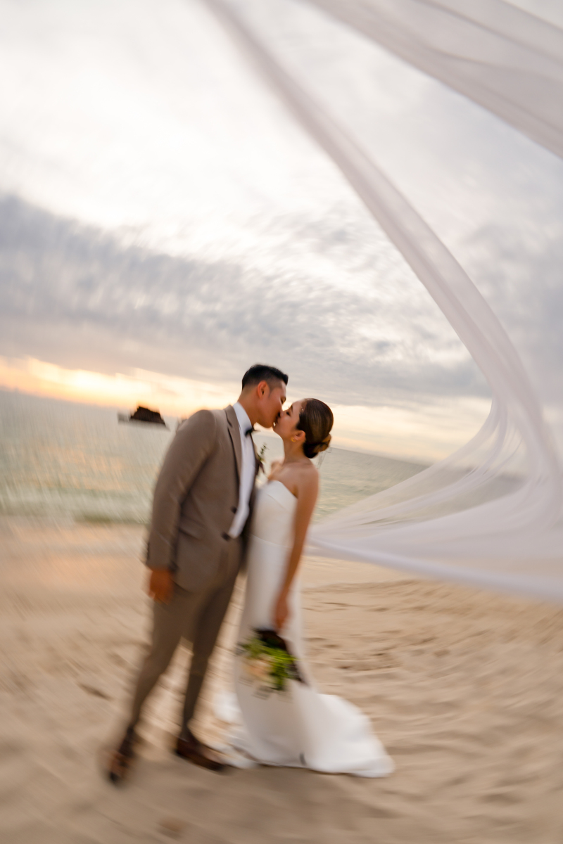 ベールを使ったショットで特別な一枚を叶えます。