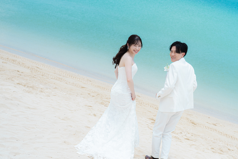 ビーチを走っているかのようなショット。