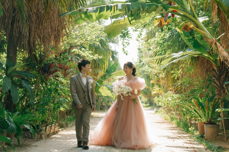 グリーンいっぱいの撮影場所に移動！