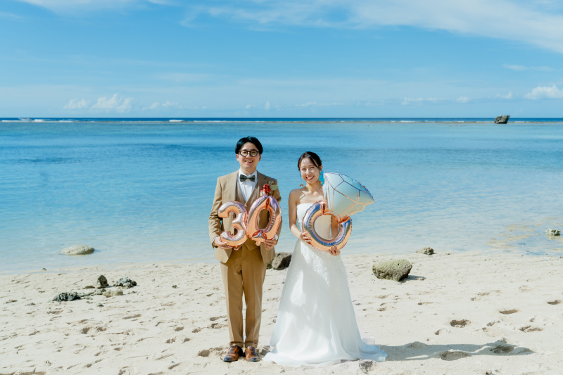 ザネー浜到着！風船を膨らませて撮影スタート♬