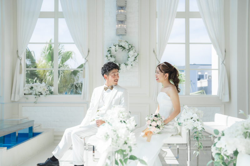 ドレスとタキシードを着替えてチャペル撮影開始☆