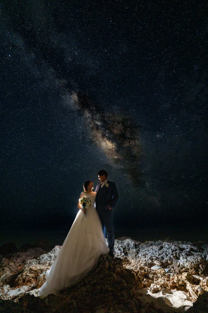 【星空＆ドラマティックナイト撮影＊コミコミ10カットプラン】◉全データ納品｜衣装｜ヘアメイク込み《追加料金不要♬》