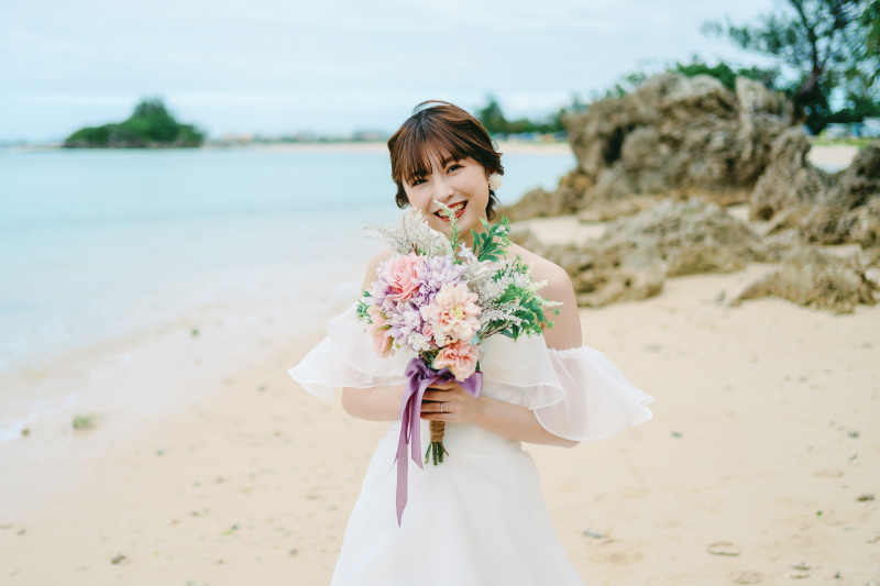 ソロウエディングが叶う！天然ビーチ撮影＊コミコミ50カットプランプロフェッショナルチームが「いま、最高のわたし」をプロデュース！