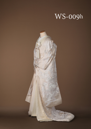 WS-009h【銀糸・鶴・牡丹・孔雀】