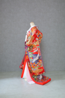 N-516【重ね流水花鳥図】