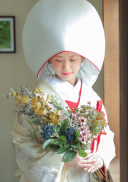 赤ライン綿帽子＋赤ライン掛下
