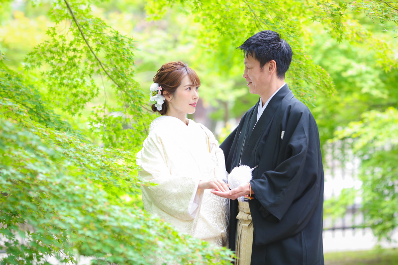 新緑に囲まれて