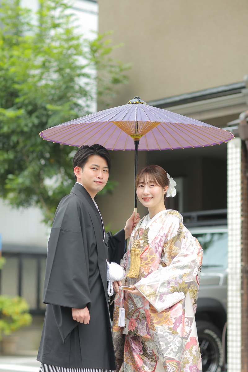 番傘を使って
