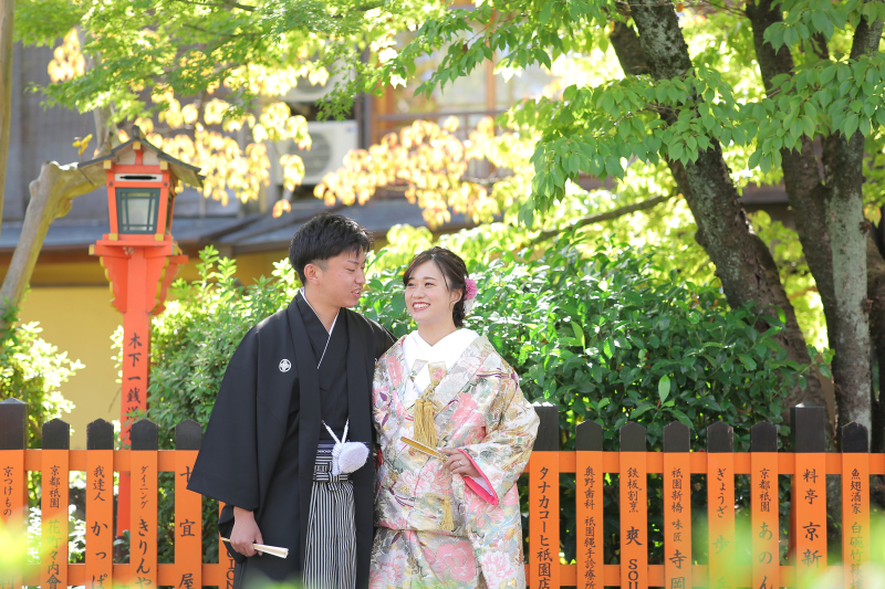 新婚旅行で京都に