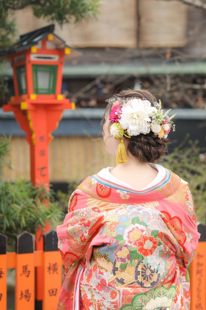 新婦様の後ろ姿