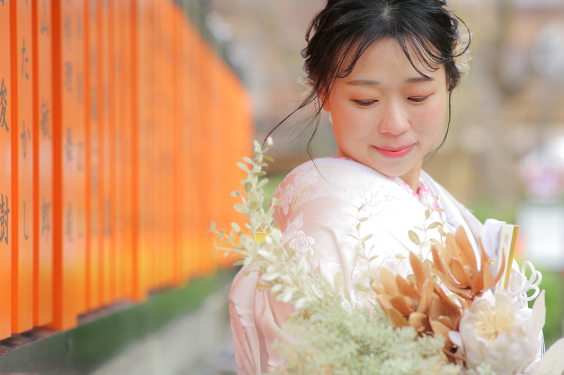 透明感が素敵な新婦さま