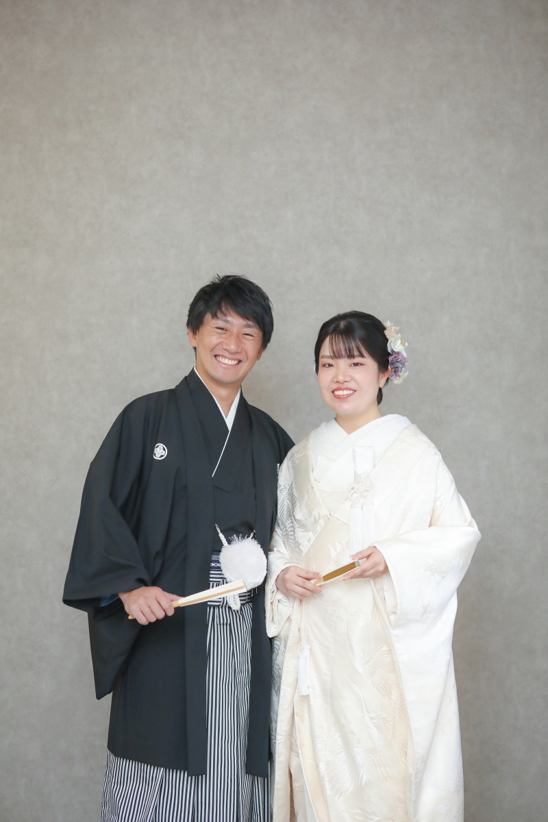 まずはサロンで白無垢撮影〰