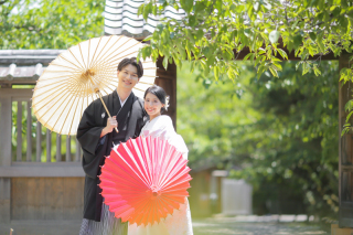緑いっぱいの大覚寺ロケ