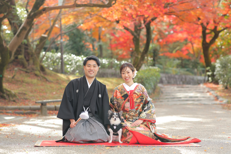 仲良くお正座