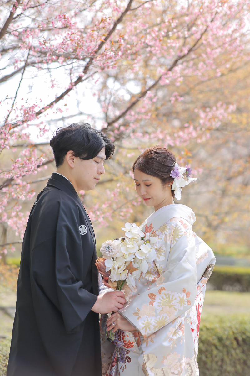 また違う桜を背景に