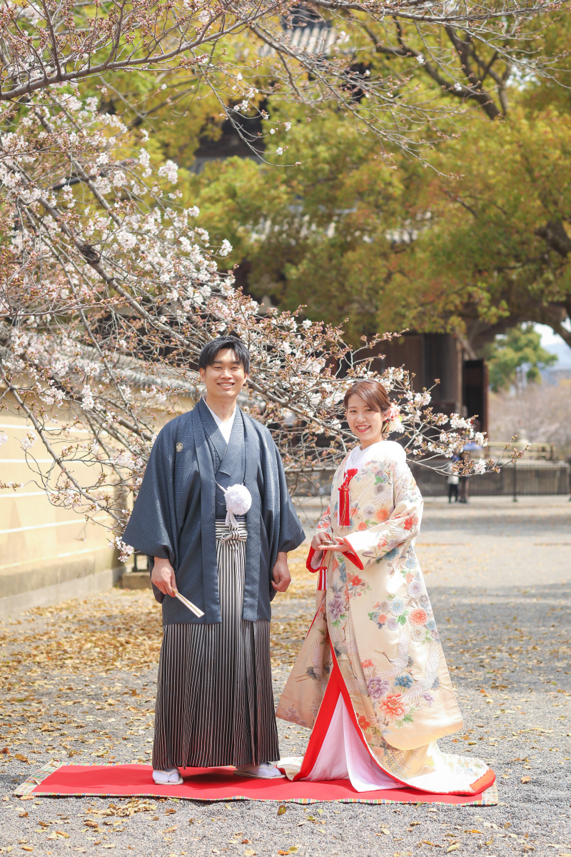 お正座の後に立ち姿写真も