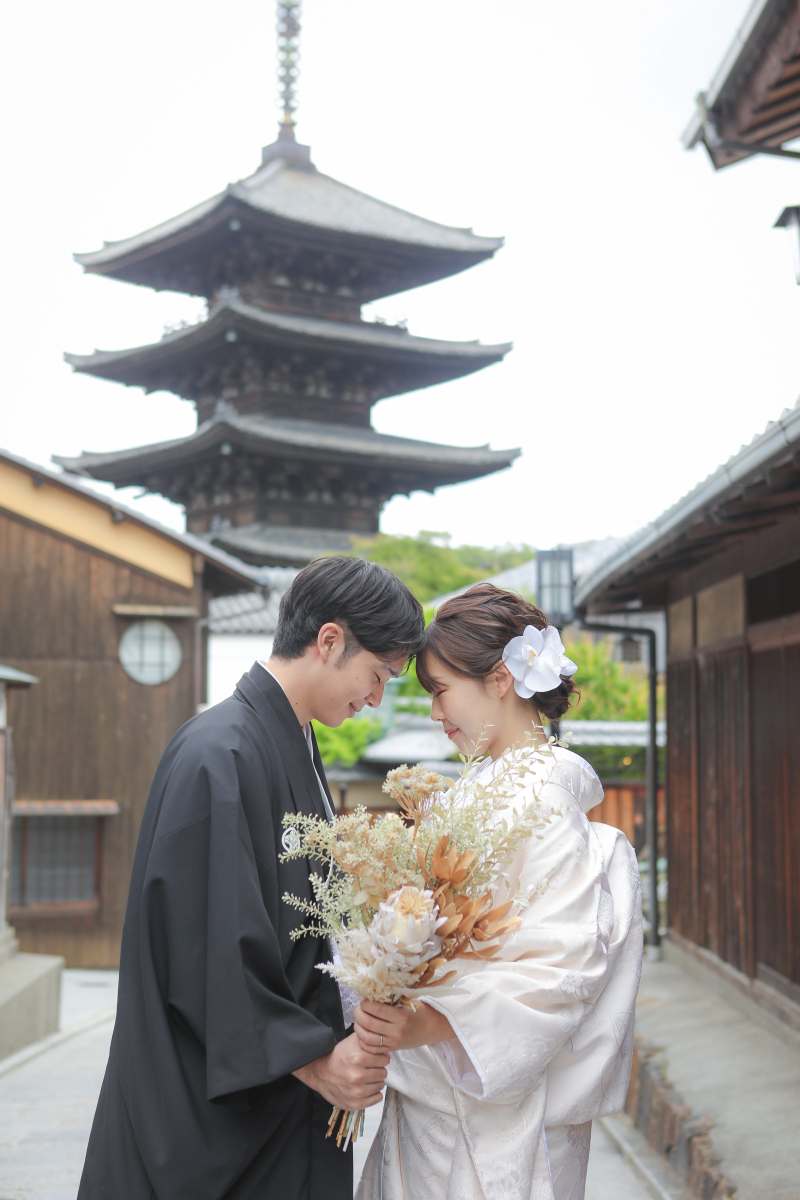 八坂の塔ふたり占めショット