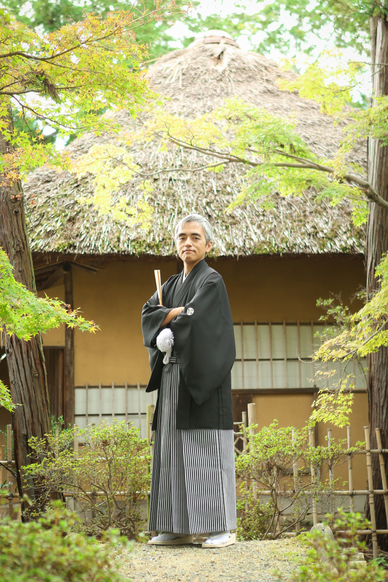 和装が似合う新郎様