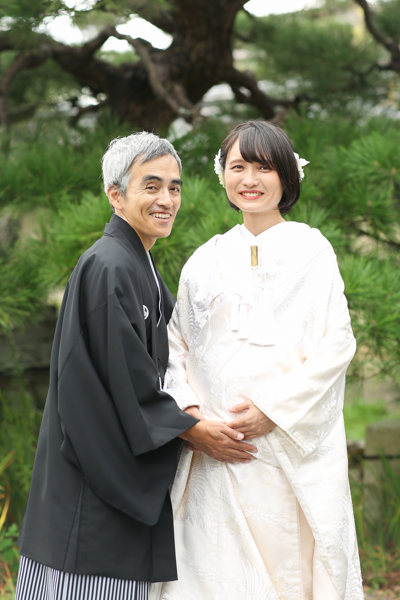 幸せいっぱいのおふたり