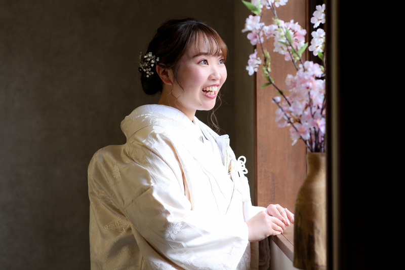 綿帽子無しver.の新婦様ソロショット