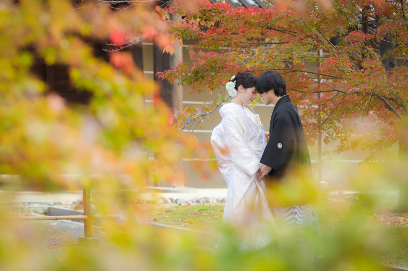 紅葉に包まれて