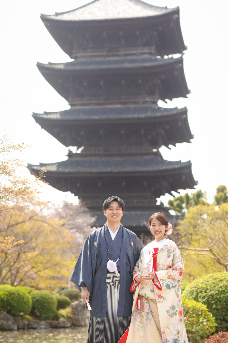 五重塔から撮影スタート♪