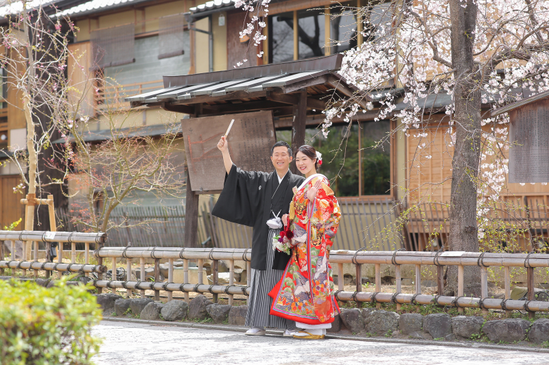桜咲く祇園白川にて☆彡