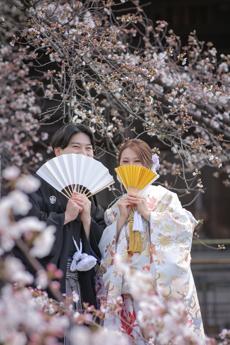 お扇子を使って