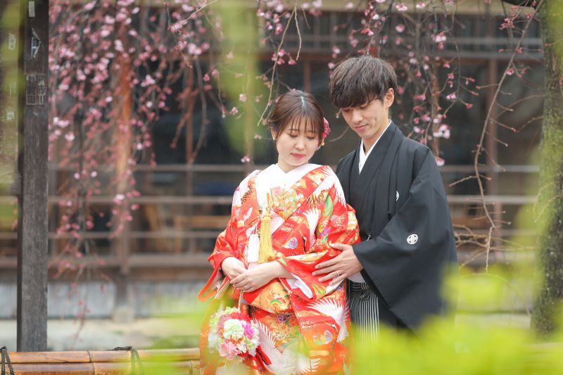 桜、咲き始めていました♪