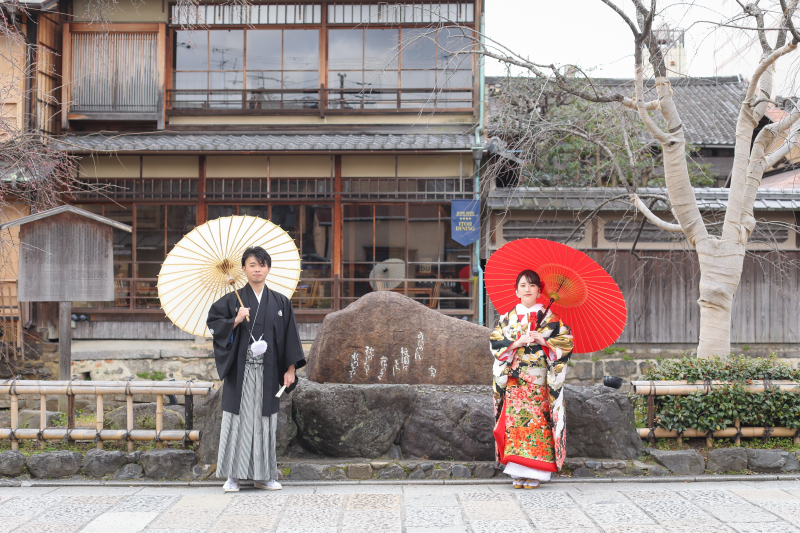 お次は番傘を使って