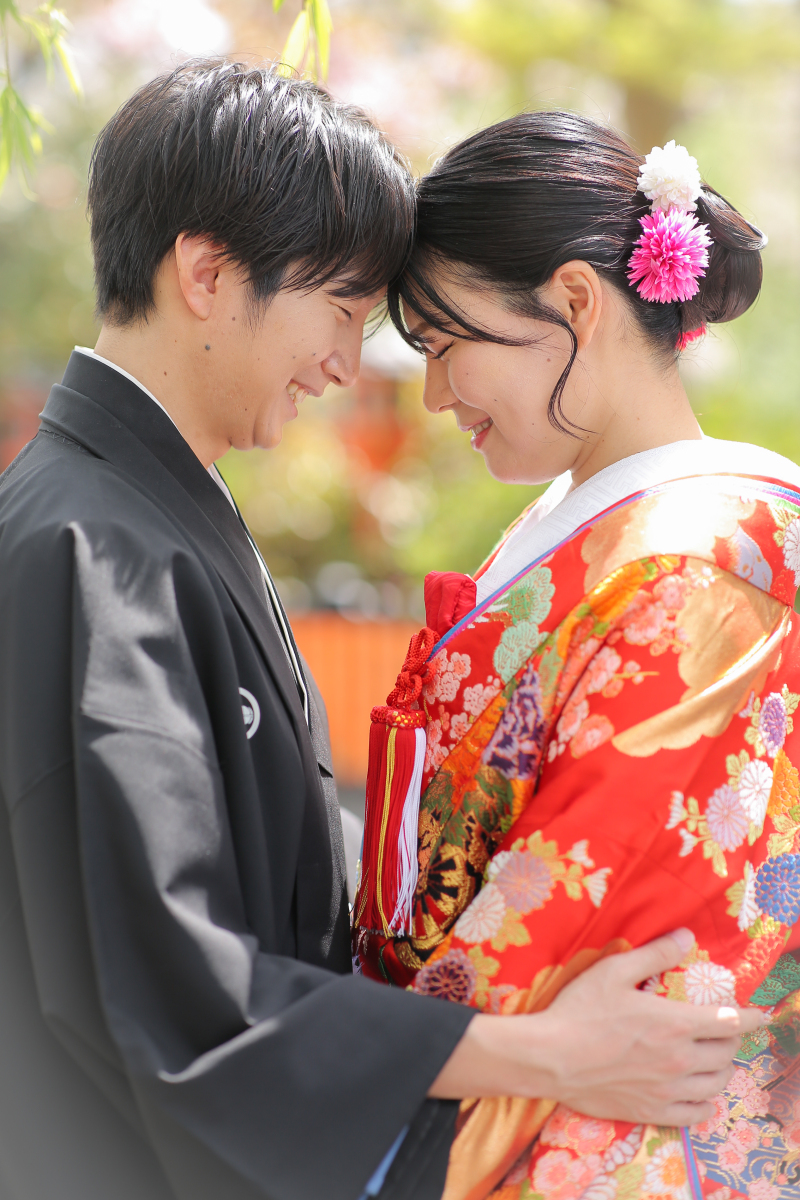 可愛いおでこ合わせ