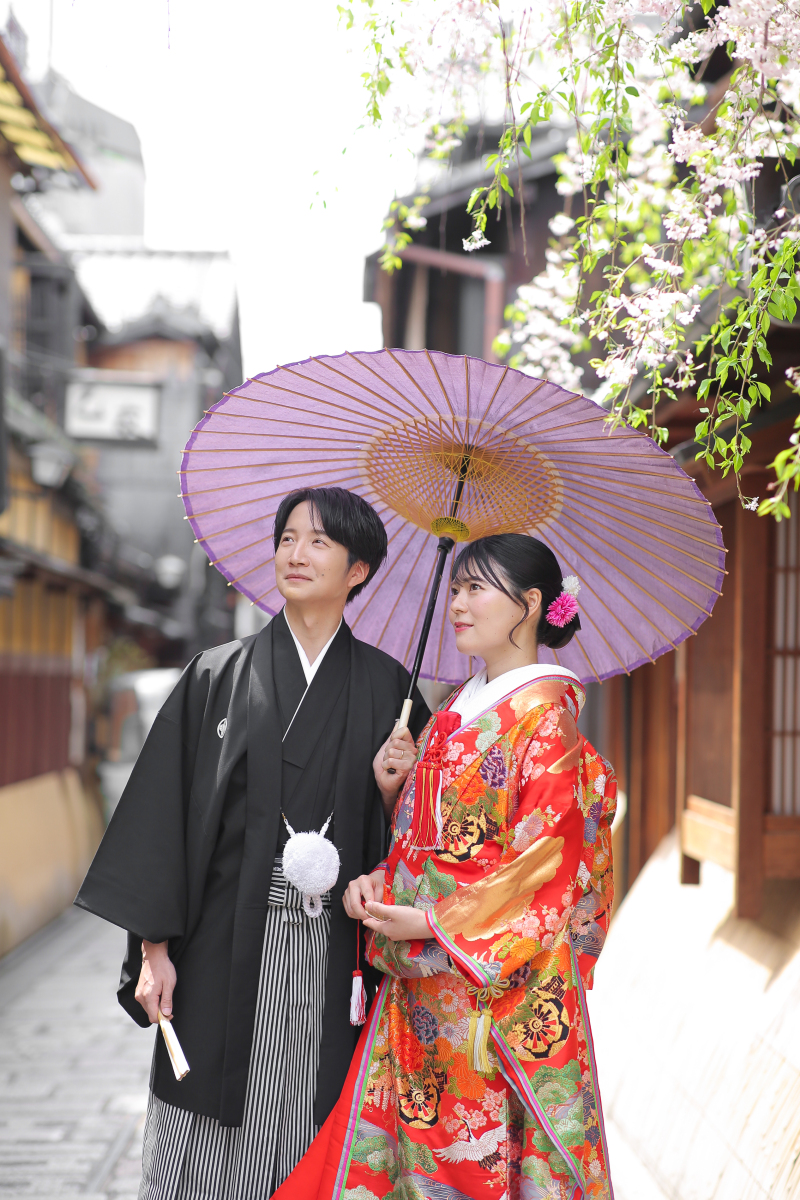 和装ならではの番傘で